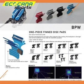 BRAKCO BRAKE PADS FOR MAGURA MT4/MT8 WITH FIN