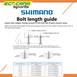 BRAKCO FLAT MOUNT BOLT, WASHER, CLIP AND SCREW FOR FLAT MOUNT BRAKE AND ROAD BIKE FRAME