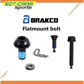BRAKCO FLAT MOUNT BOLT, WASHER, CLIP AND SCREW FOR FLAT MOUNT BRAKE AND ROAD BIKE FRAME