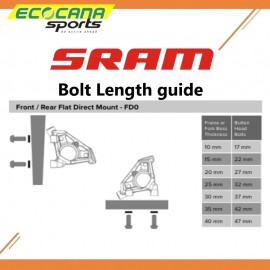 BRAKCO FLAT MOUNT BOLT, WASHER, CLIP AND SCREW FOR FLAT MOUNT BRAKE AND ROAD BIKE FRAME