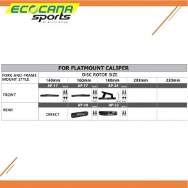 BRAKCO FLAT MOUNT ADAPTER FOR FLAT MOUNT BRAKE AND ROAD BIKE FRAME BRAKCO FLAT MOUNT ADAPTER FOR FLAT MOUNT BRAKE AND ROAD BIKE FRAME
