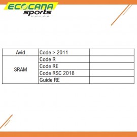 BRAKCO BP-53 FOR SRAM CODE BRAKE PAD BICYCLE BRAKE