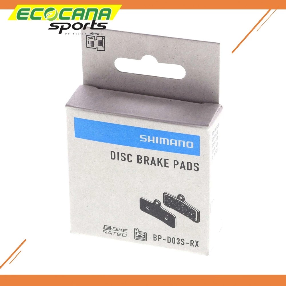 SHIMANO DISC BRAKE PAD 4 PISTON BRAKE PAD - RESIN / METAL