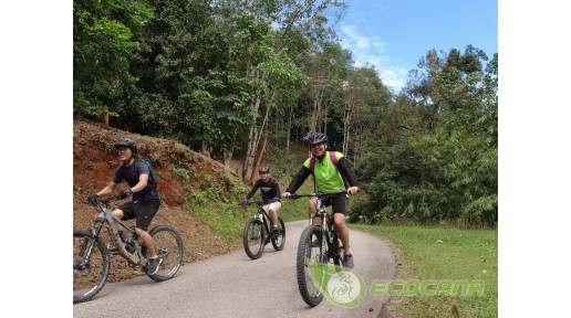 Mountain biking at Kampung Hulu Rening