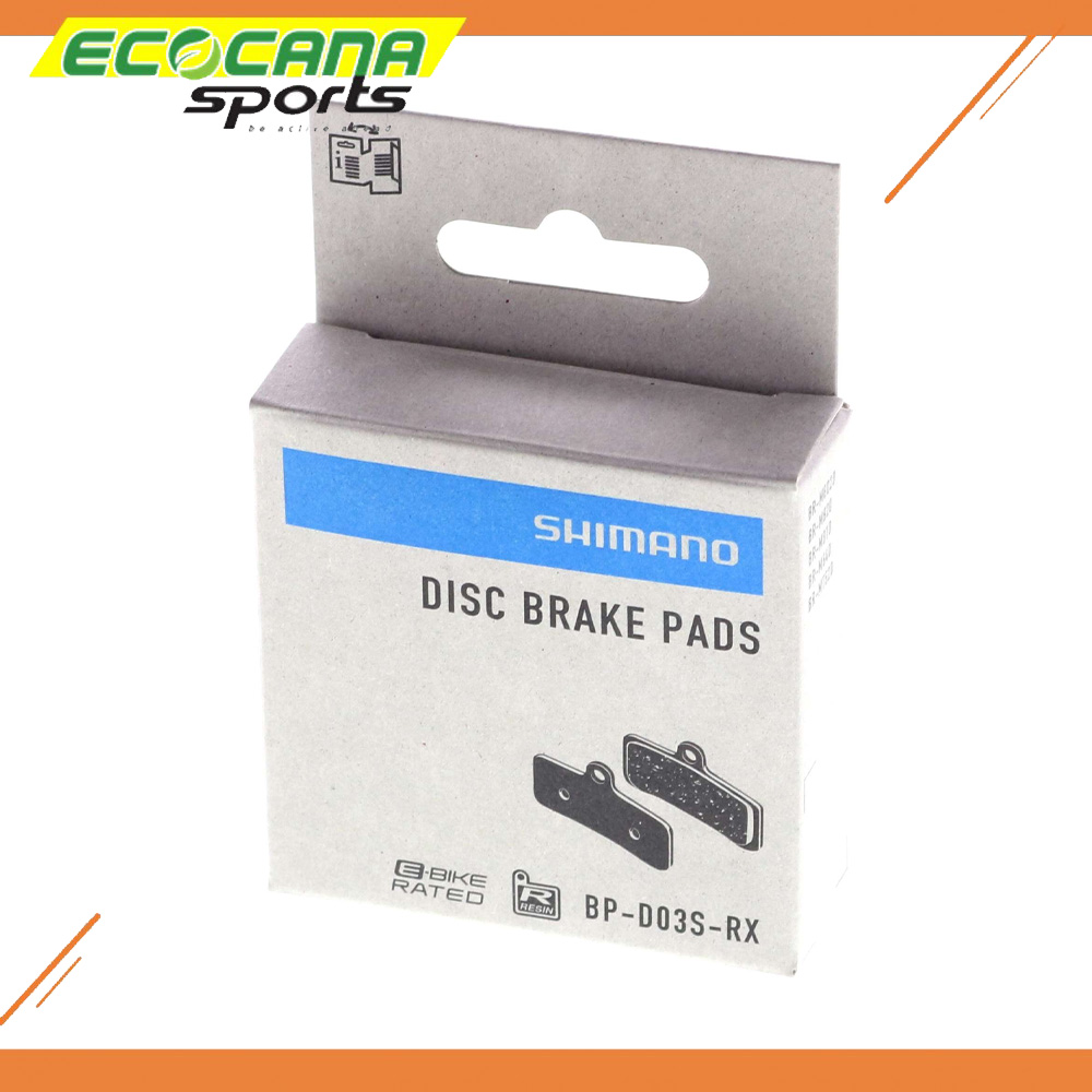 SHIMANO DISC BRAKE PAD RESIN D03S-RX 4 PISTON BRAKEPAD