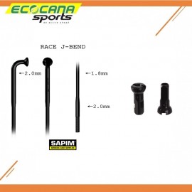 SAPIM RACE SPOKE & SAPIM 14MM ALLOY SECURELOCK NIPPLE