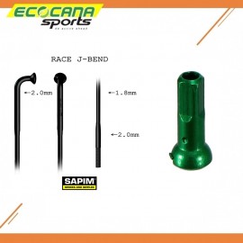 SAPIM RACE SPOKE & SAPIM 14MM ALLOY SECURELOCK NIPPLE