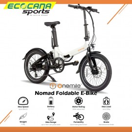 ONEMILE NOMAD 20" FOLDING ELECTRIC BIKE ONEMILE NOMAD 20" FOLDING ELECTRIC BIKE