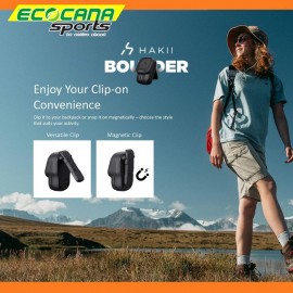 Hakii Boulder Mini Magnetic Clip-On Outdoor Speaker with Bluetooth Mic