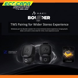 Hakii Boulder Mini Magnetic Clip-On Outdoor Speaker with Bluetooth Mic