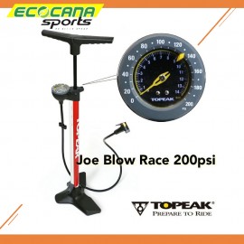 TOPEAK FLOOR PUMP JOEBLOW RACE 200psi MOUNTAIN BIKE ROAD BIKE