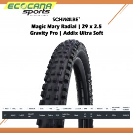 SCHWALBE MAGIC MARY RADIAL 29X2.5 GRAVITY PRO ADDIX ULTRA SOFT