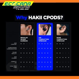 Hakii CPODS Open-Ear Wireless Earbuds Headphone Sports Music