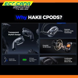 Hakii CPODS Open-Ear Wireless Earbuds Headphone Sports Music