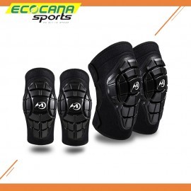 Knee Elbow Arm Guard Protection Junior Kid Set (Strap/Slot)