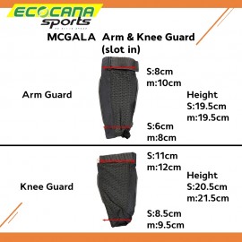 Knee Elbow Arm Guard Protection Junior Kid Set (Strap/Slot)