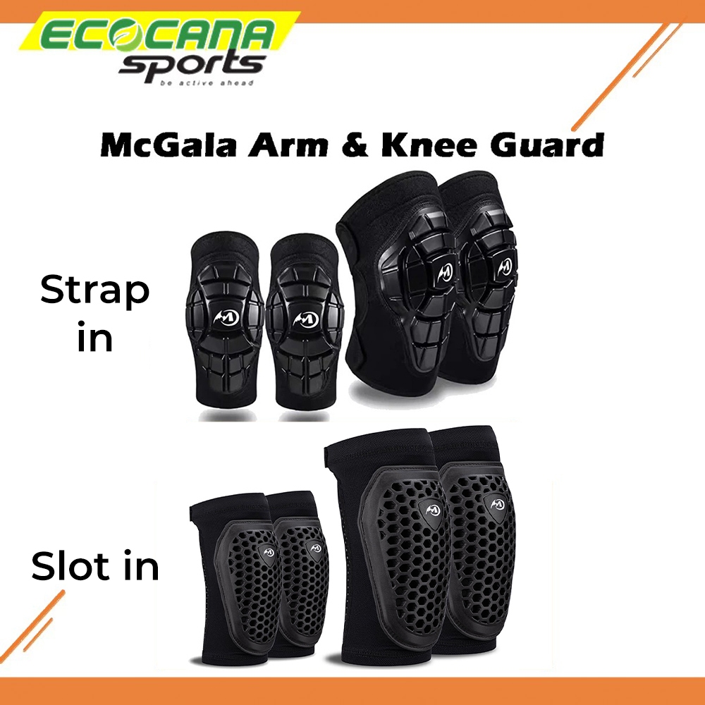 Knee Elbow Arm Guard Protection Junior Kid Set (Strap/Slot)