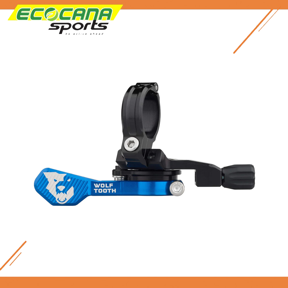 WOLF TOOTH DROPPER PRO REMOTE LEVER WITH 22.2 HANDLEBAR CLAMP ( Blue ) WOLF TOOTH DROPPER PRO REMOTE LEVER WITH 22.2 HANDLEBAR CLAMP ( Blue )