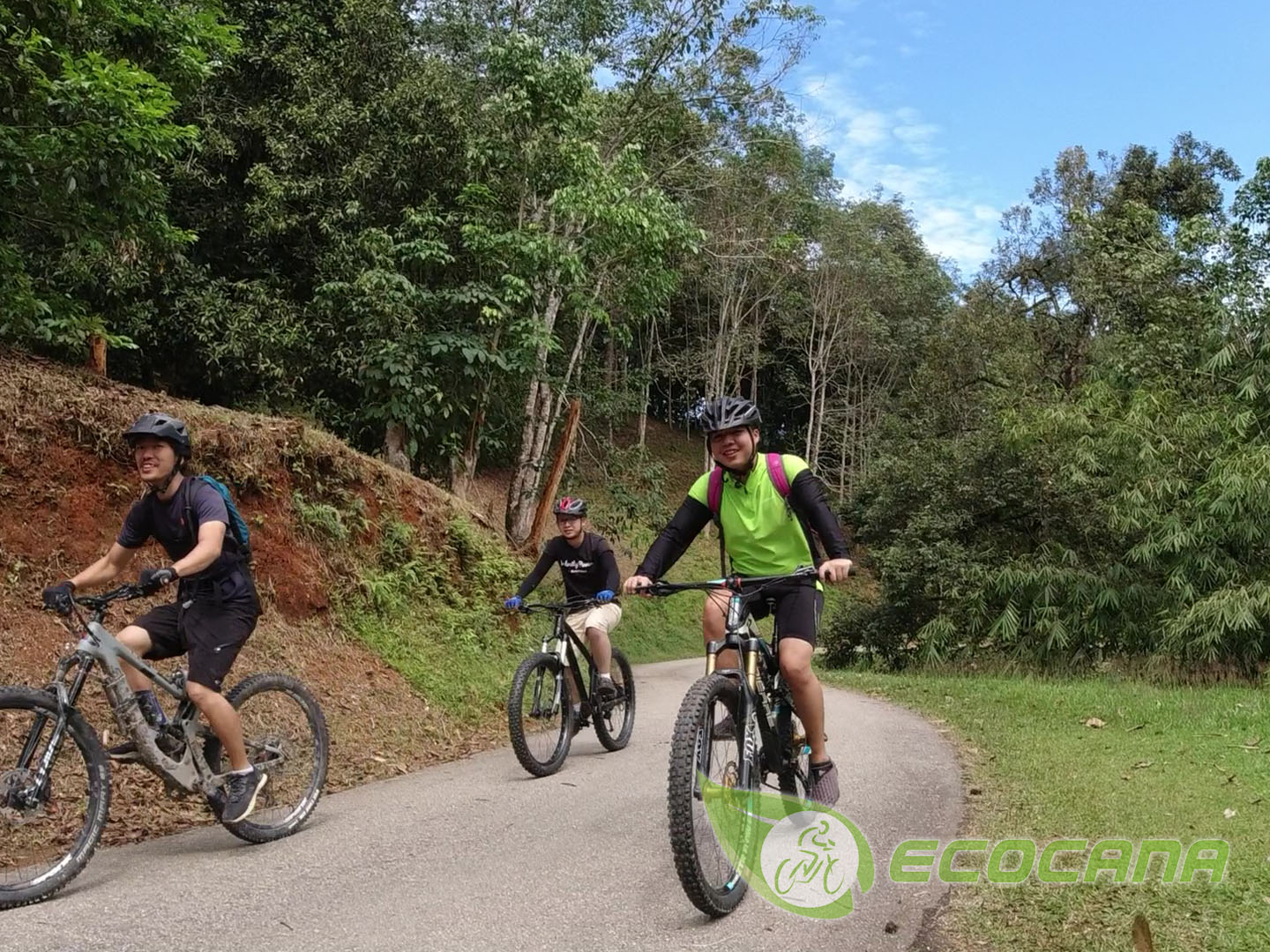 Mountain biking at Kampung Hulu Rening
