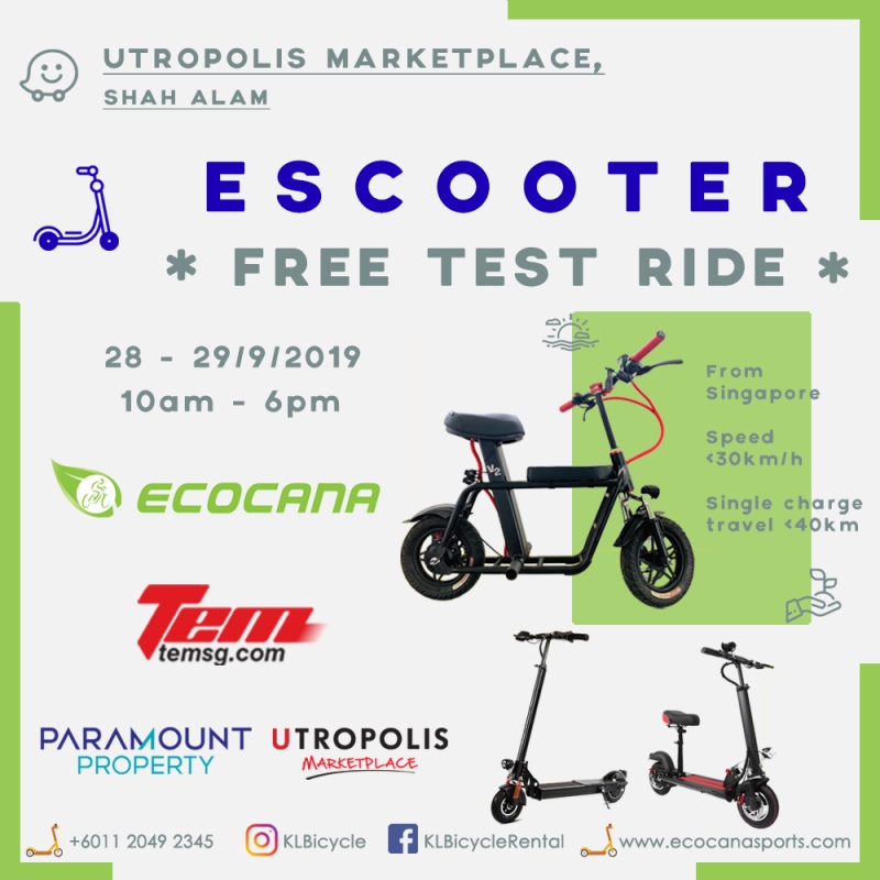 Free E-Scooter Test Ride 2019