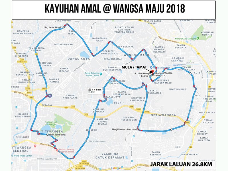 Kayuhan Amal 2018 Wangsa Walk Mall