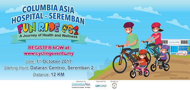 Official Bicycle Rental Partner For Columbia Asia Hospital Seremban 2 Fun Ride